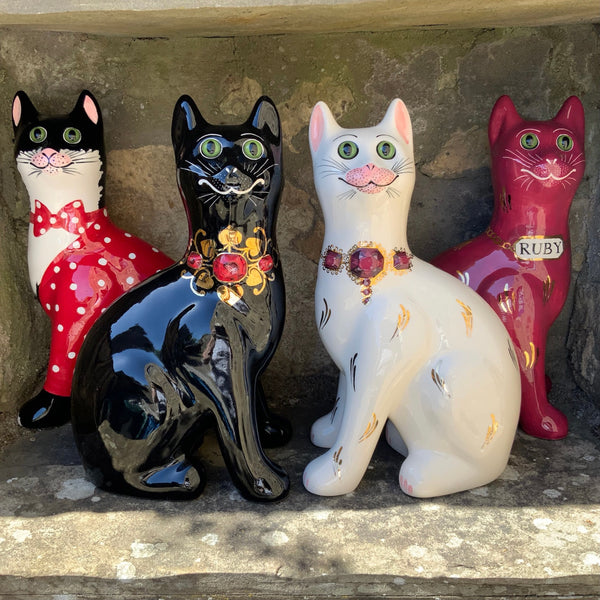 Spotty Ruby Anniversary Large Cat