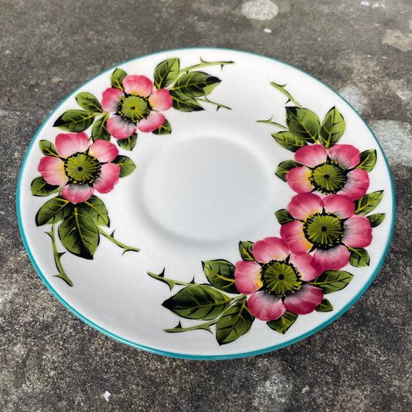 Wild Rose Teacup and Saucer