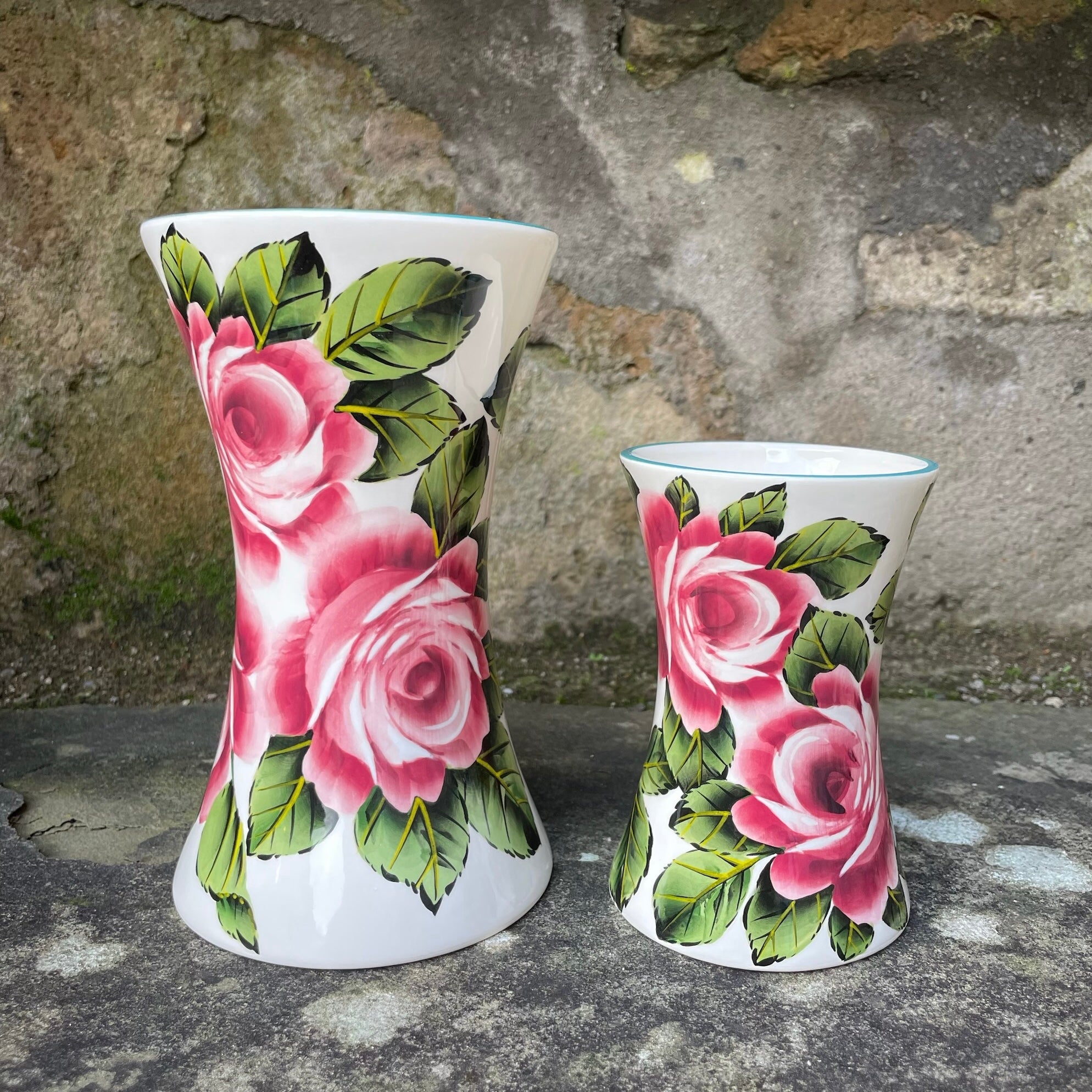 Wemyss Ware Cabbage Rose Small Beaker Vase | Griselda Hill Pottery