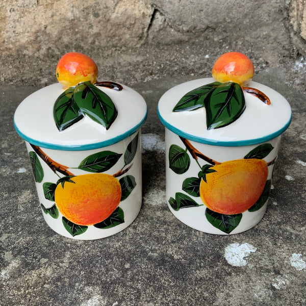 Orange Medium Jam Pot