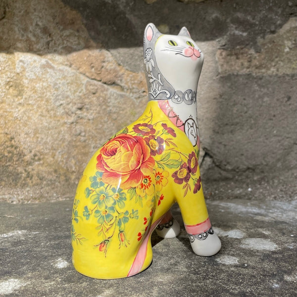 Yellow Brighton Gallé Small Cat