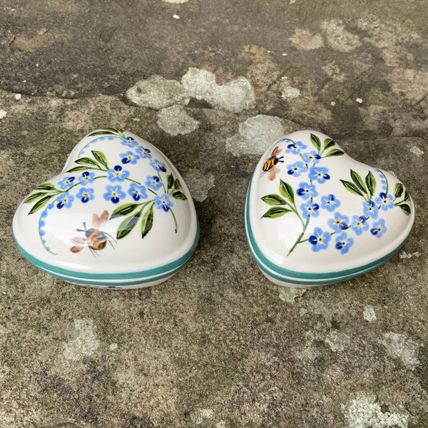 Forget Me Not Heart Trinket Box