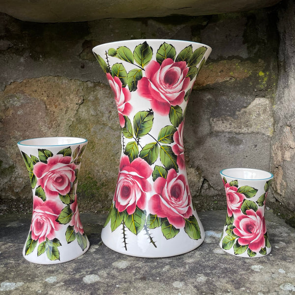 Limited Edition Cabbage Rose Queen's Vase