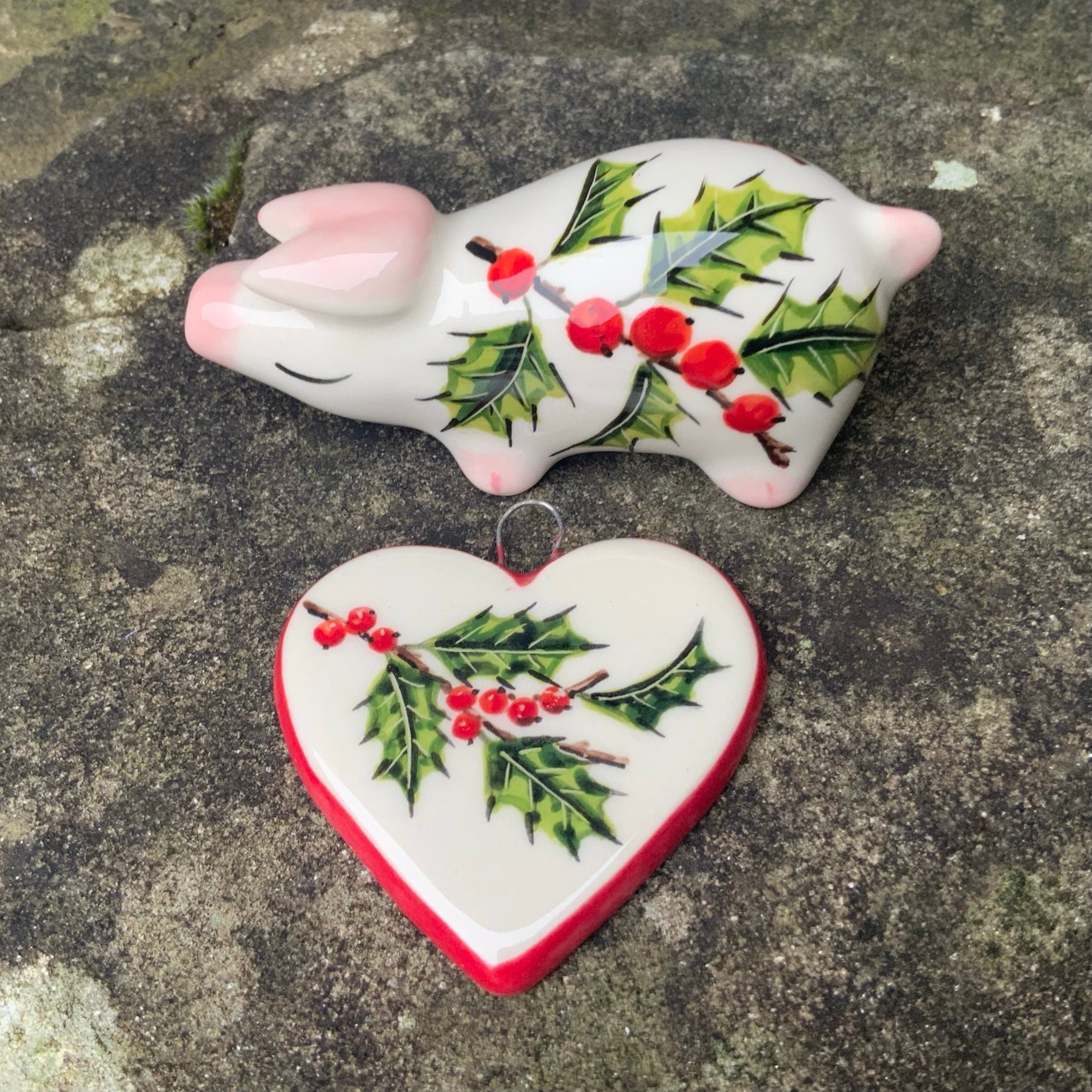 Holly Heart Pendant