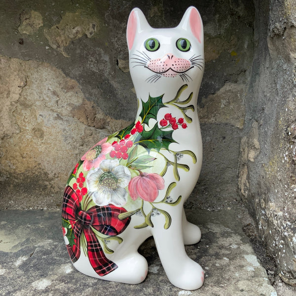 Tartan Christmas Bouquet Large Cat
