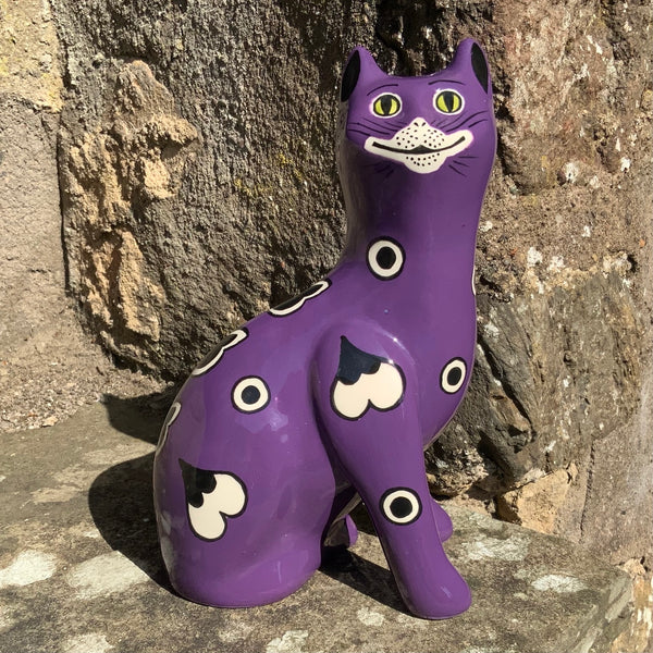 Dark Purple Gallé Small Cat