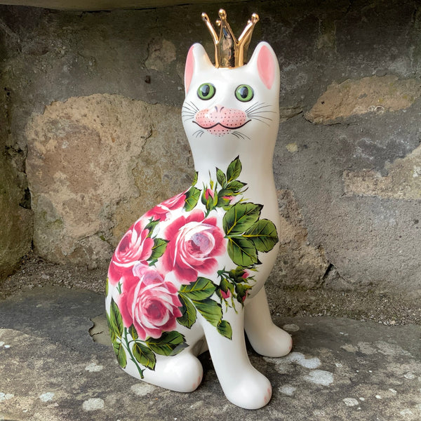 Crown Cabbage Rose Large Cat