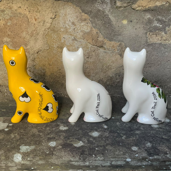 Cat Trail Yellow Gallé Small Cat Limited Edition