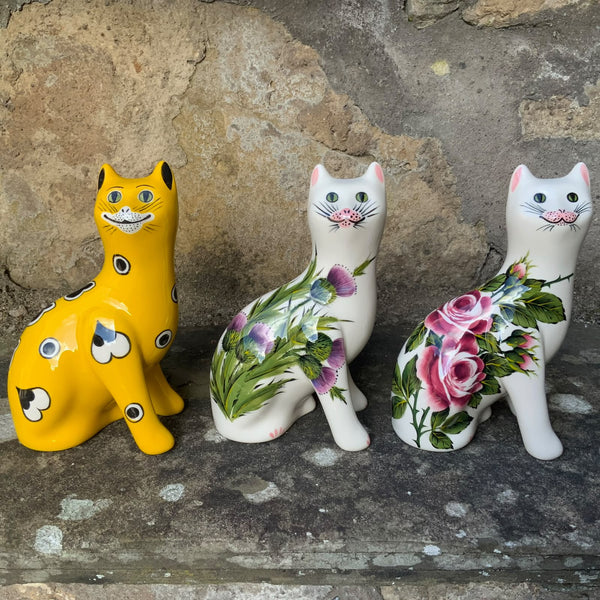 Cat Trail Yellow Gallé Small Cat Limited Edition