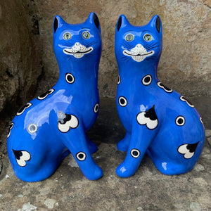 Blue Gallé Small Cat