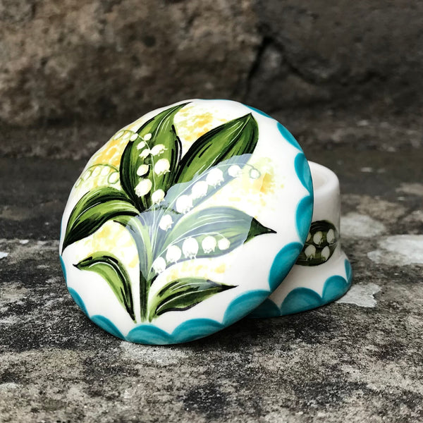 Lily of the Valley Scone Small Trinket Box