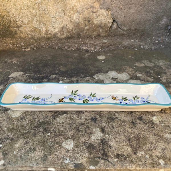 Forget Me Not Fluted Tray