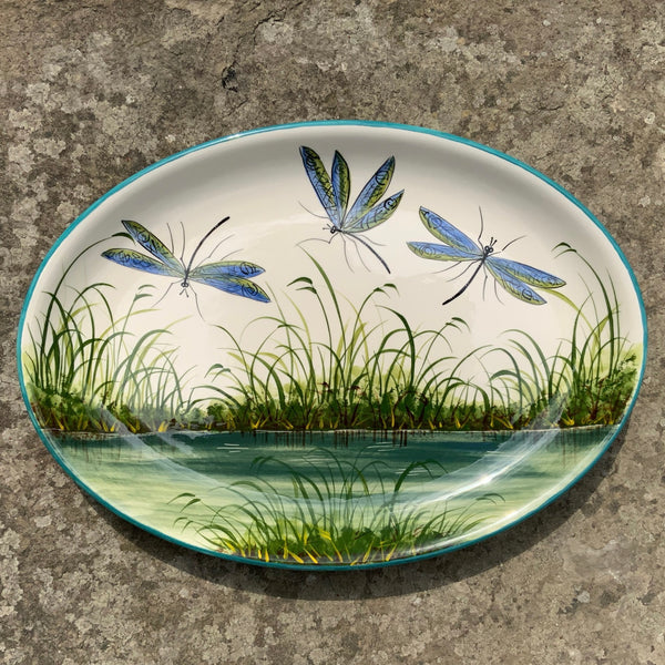 Dragonfly Oval Plate
