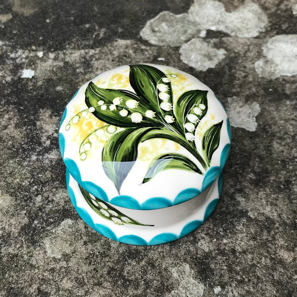 Lily of the Valley Scone Small Trinket Box