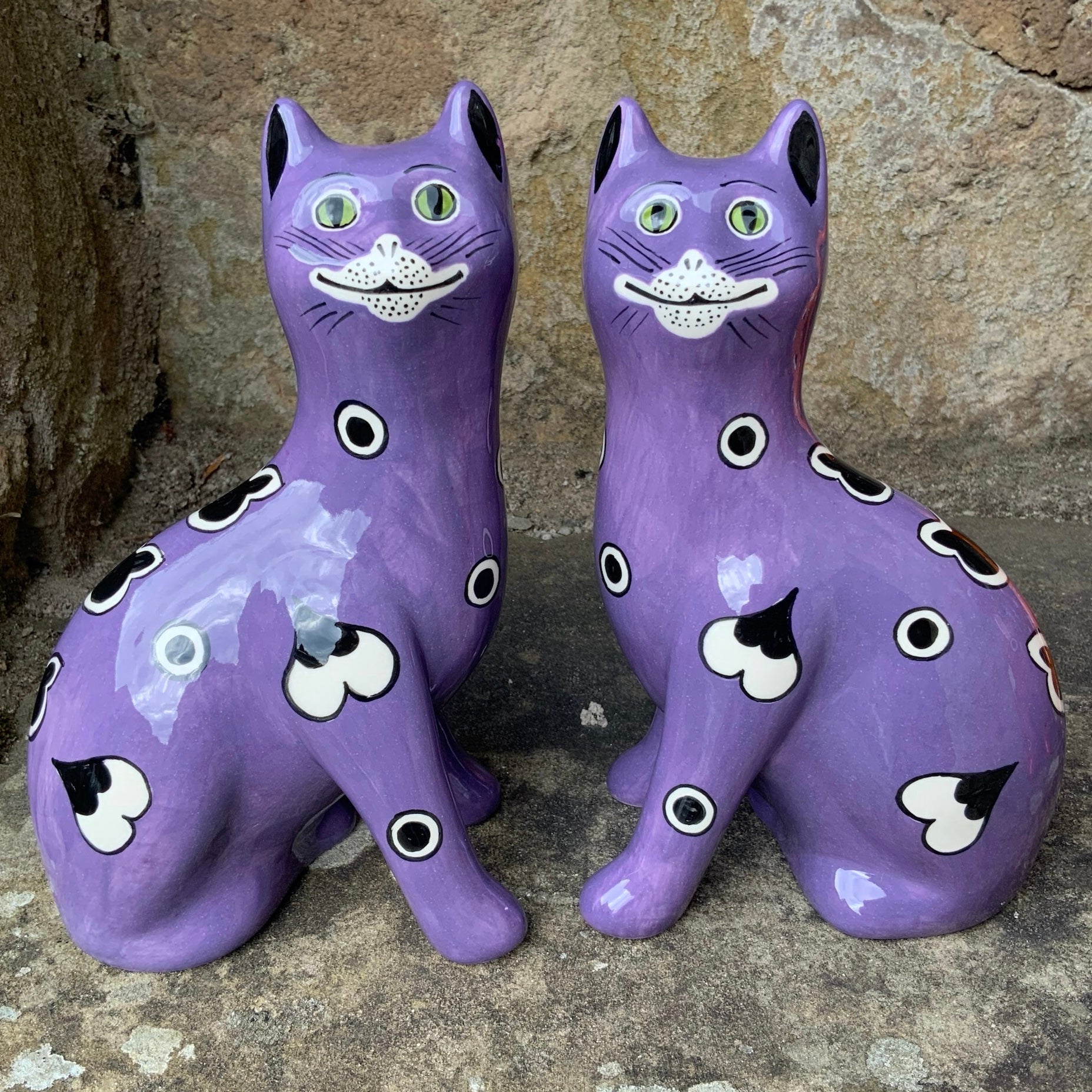 Dark Purple Gallé Small Cat