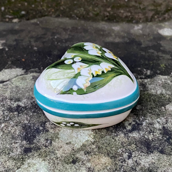 Lily of the Valley Small Heart Trinket Box