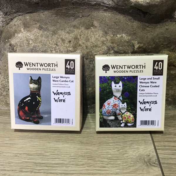 Chinese Coated Cats Wemyss Ware Wentworth Wooden Jigsaw