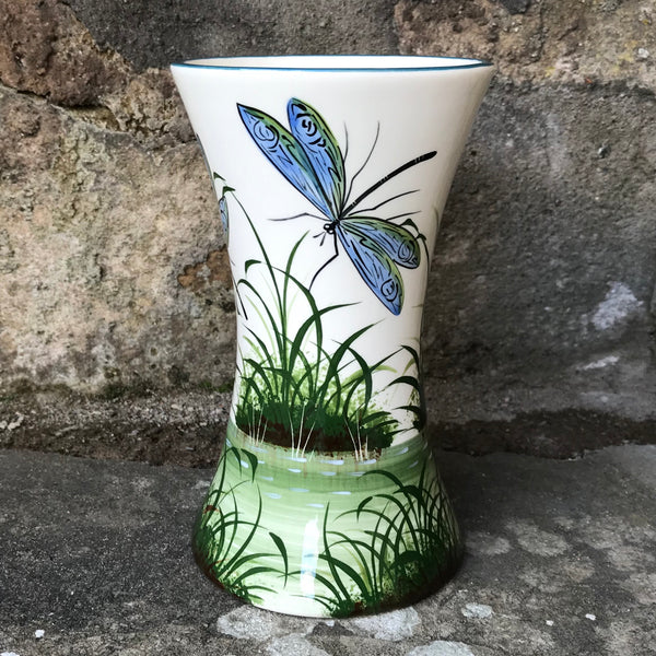 Dragonfly Beaker Vase