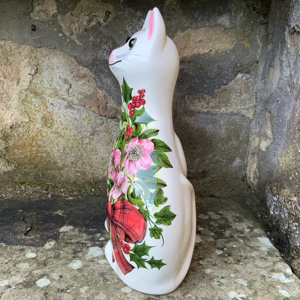 Tartan Bow Festive Bunch Large Cat