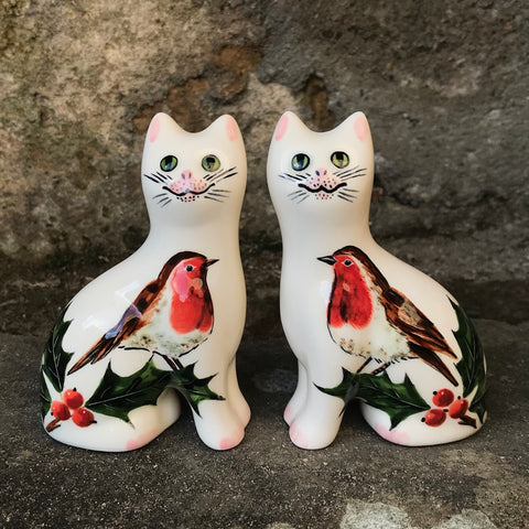 Robin and Holly Tiny Cat