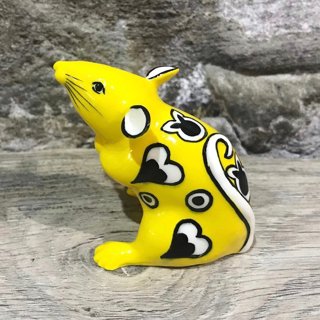 Yellow Gallé Mouse