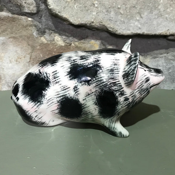 'Dirty' Black and White Small Pig