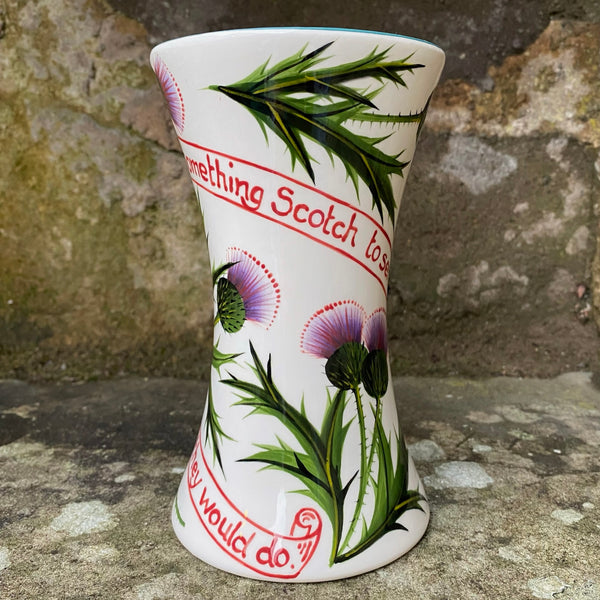 Something Scotch Thistle Beaker Vase