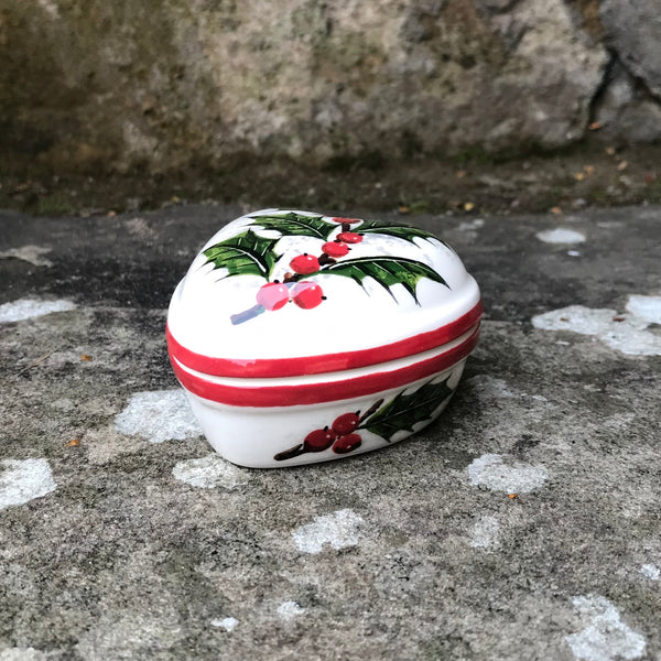 Holly Small Heart Trinket Box
