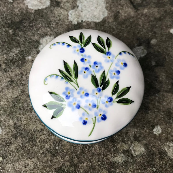 Forget Me Not Scone Small Trinket Box