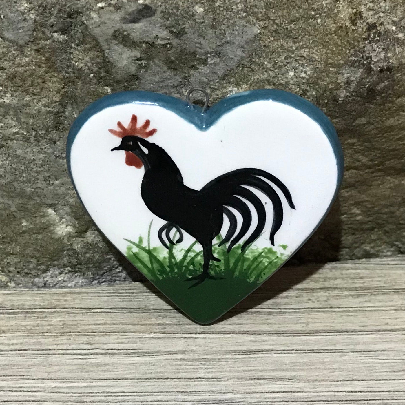 Cockerel Heart Pendant