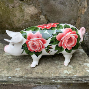Cabbage Rose Standing Pig