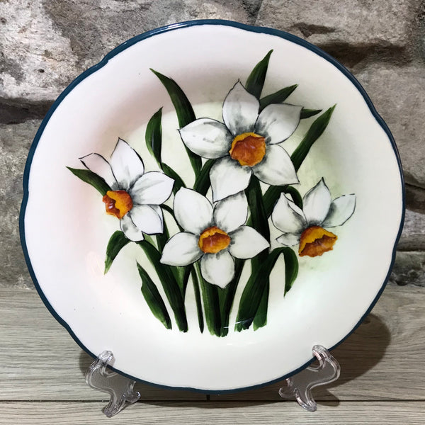 White Daffodil Gordon Plate