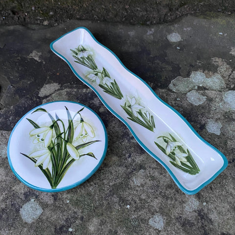 Snowdrop Fluted Tray