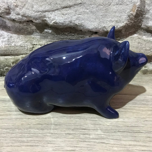 Dark Blue Small Pig