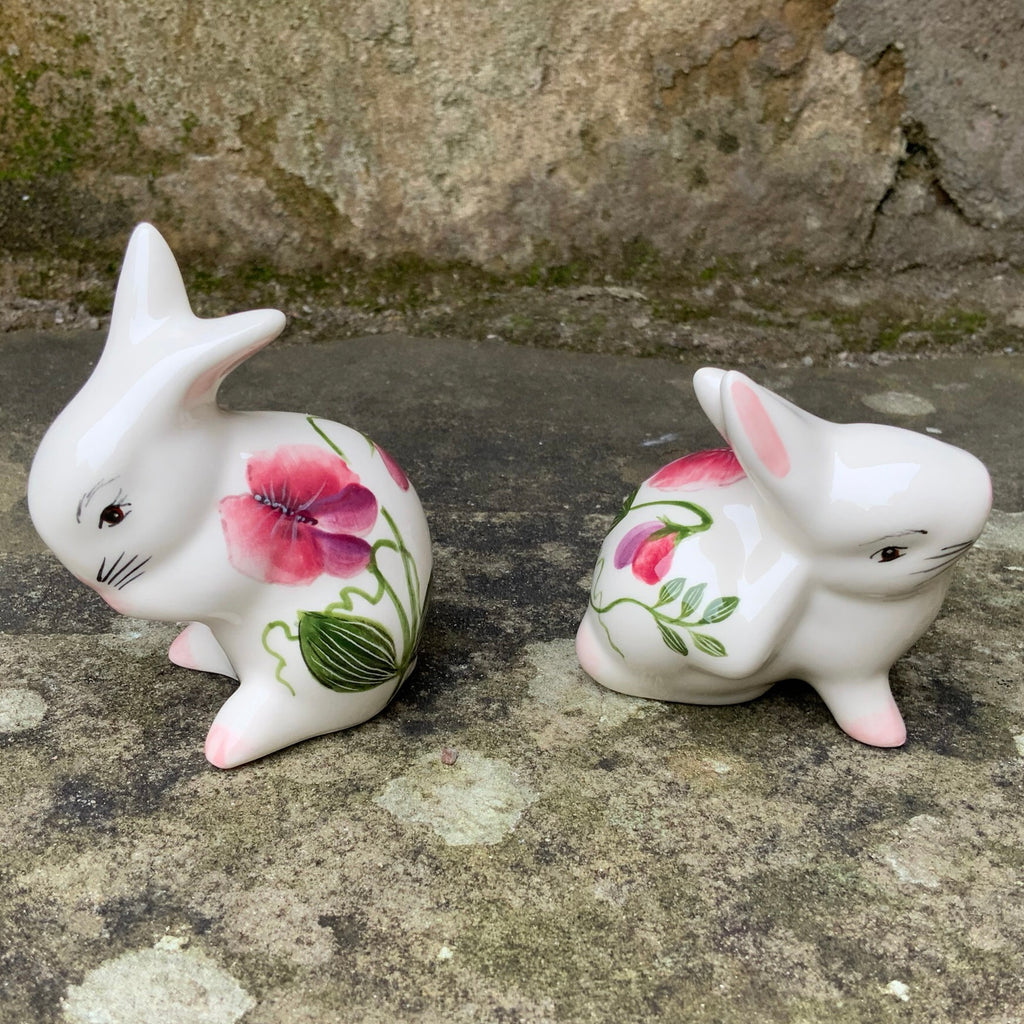 Scottish Wemyss Ware Sweet Pea Tiny Rabbit | Griselda Hill Pottery
