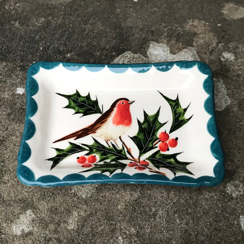Robin and Holly Tiny Tray