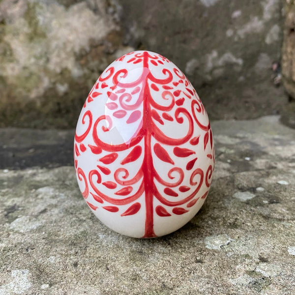 Festive Red Medium Egg