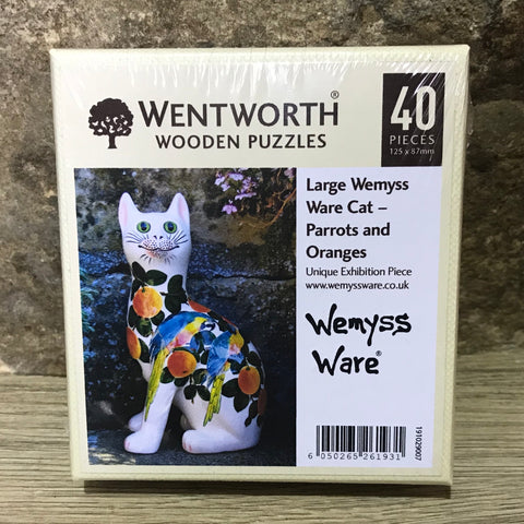 Parrots and Oranges Cats Wemyss Ware Wentworth Wooden Jigsaw