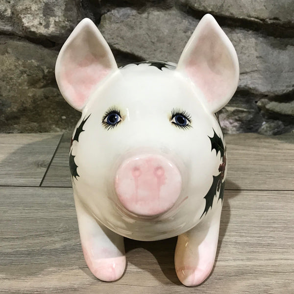 Robin and Holly Medium Pig