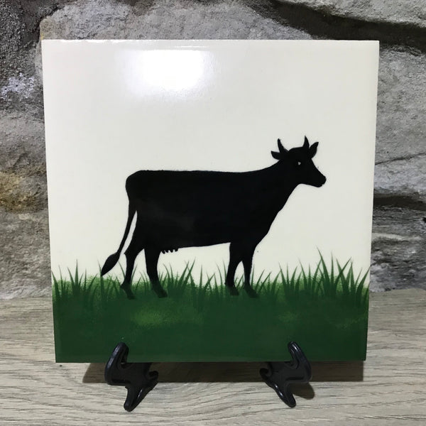 Cow 6 Inch Tile