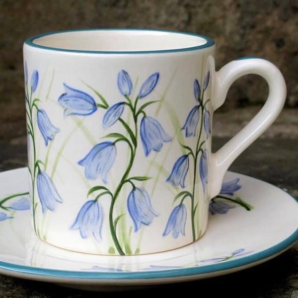 Scottish Bluebell Coffee Cup and Saucer