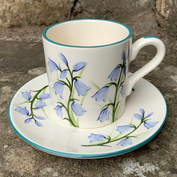 Scottish Bluebell Coffee Cup and Saucer