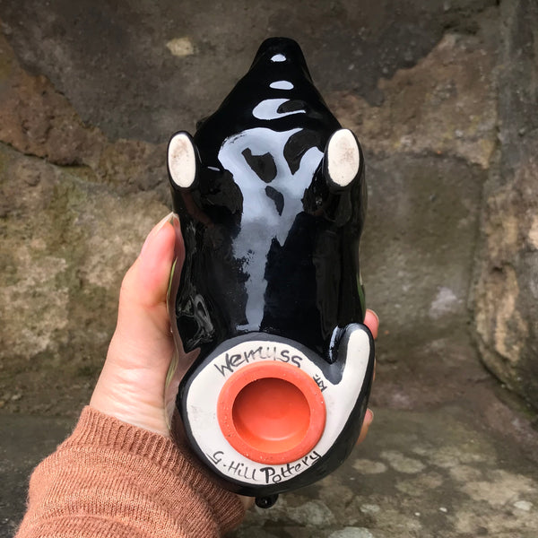 Snowdrop Black Background Small Piggy Bank