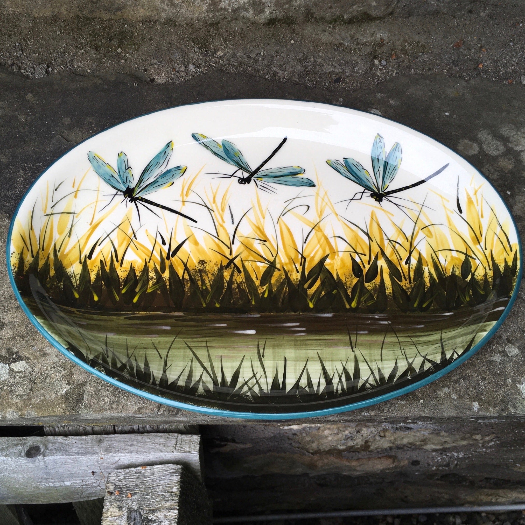 Special Dragonfly Oval Plate