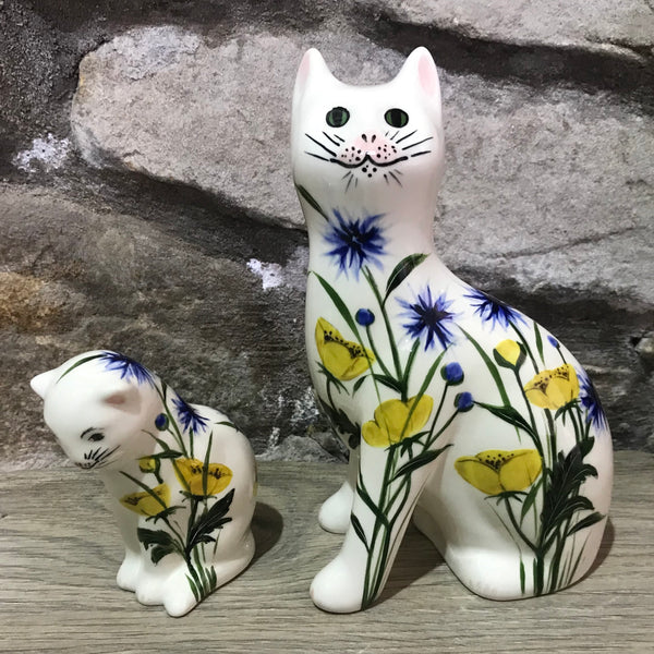 Buttercup and Cornflower Small Thinking Cat