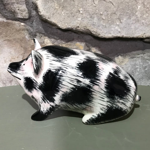 'Dirty' Black and White Small Pig