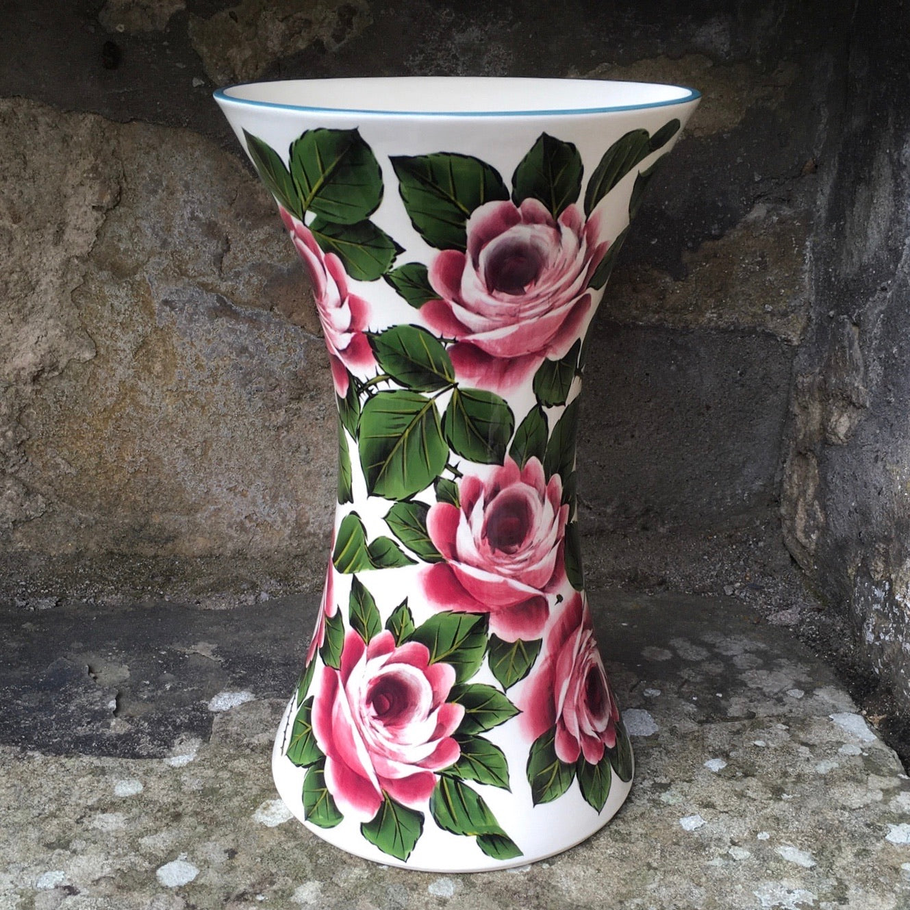Limited Edition Cabbage Rose Queen's Vase