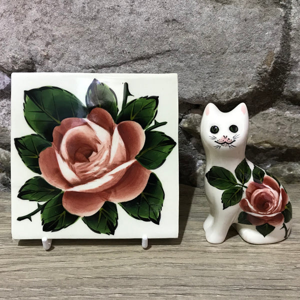 Cabbage Rose Rustic Tile