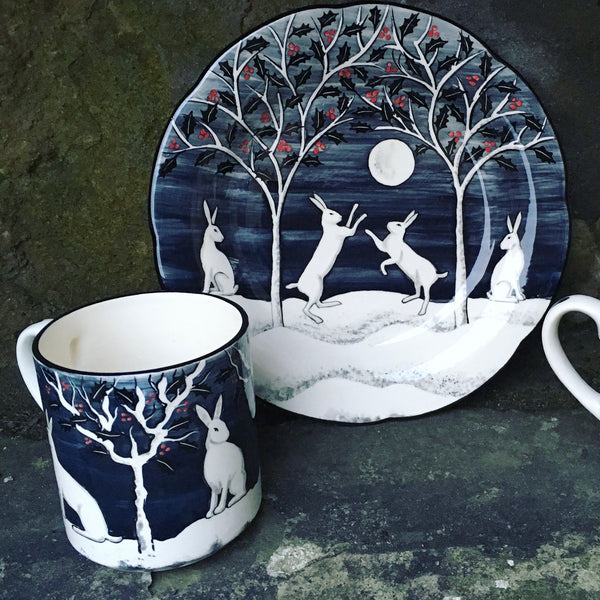 Holly Rabbit Earlshall Small Mug
