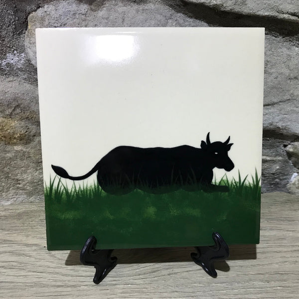 Cow 6 Inch Tile